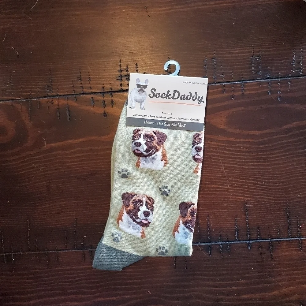 NWT Sock Daddy Boxer Unisex Novelty Socks